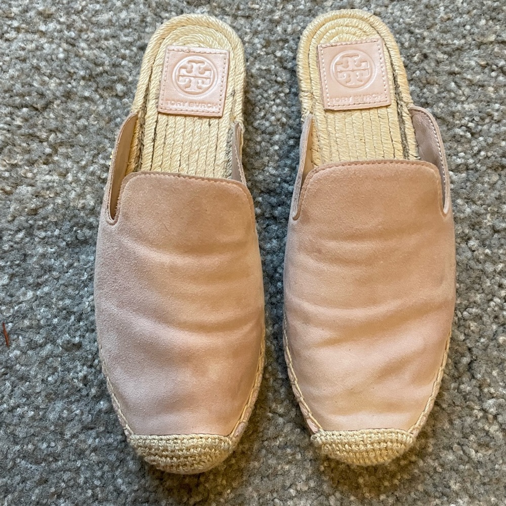 Tory Burch Max espadrille slide Sea Shell Pink 6.5